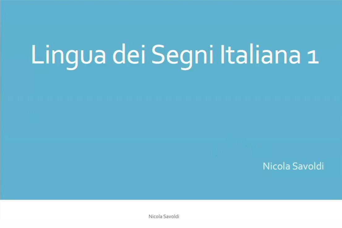 Lingua dei segni italiani PDF 01